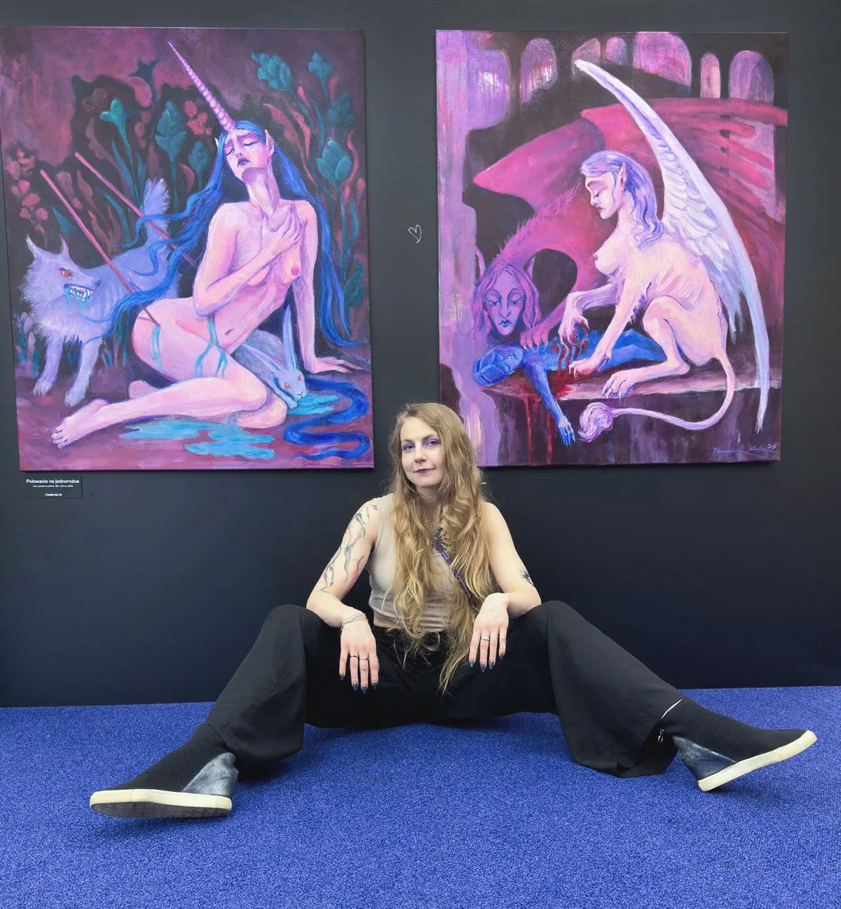 Dominika Kula in her studio